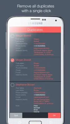 Contacts Optimizer android App screenshot 2