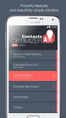 Contacts Optimizer android App screenshot 3