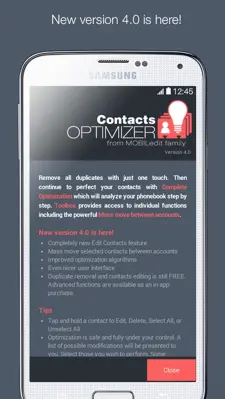 Contacts Optimizer android App screenshot 4